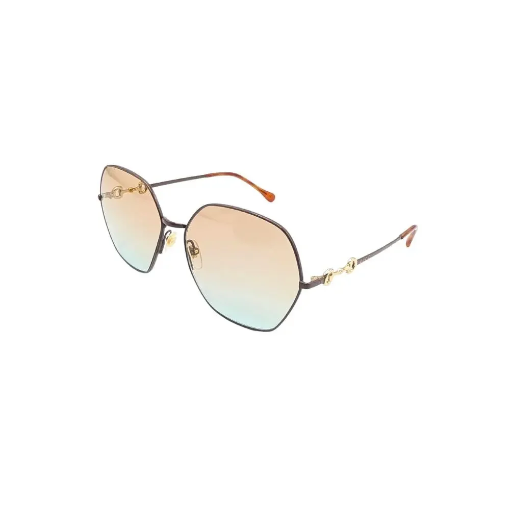 Gucci Horsebit Gold Gradient Sunglasses GG1335s